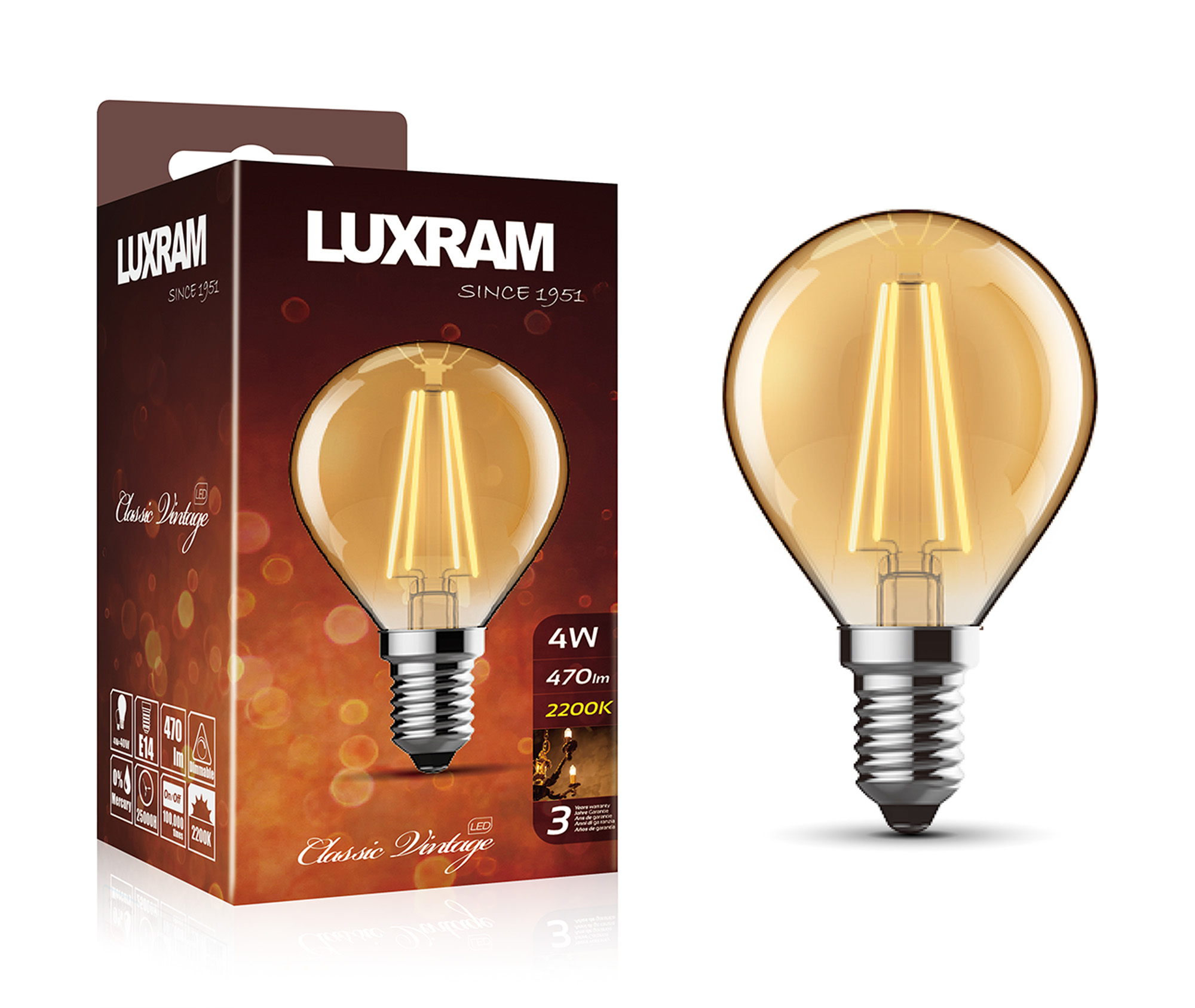 Classic Vintage LED Lamps Luxram Vintage